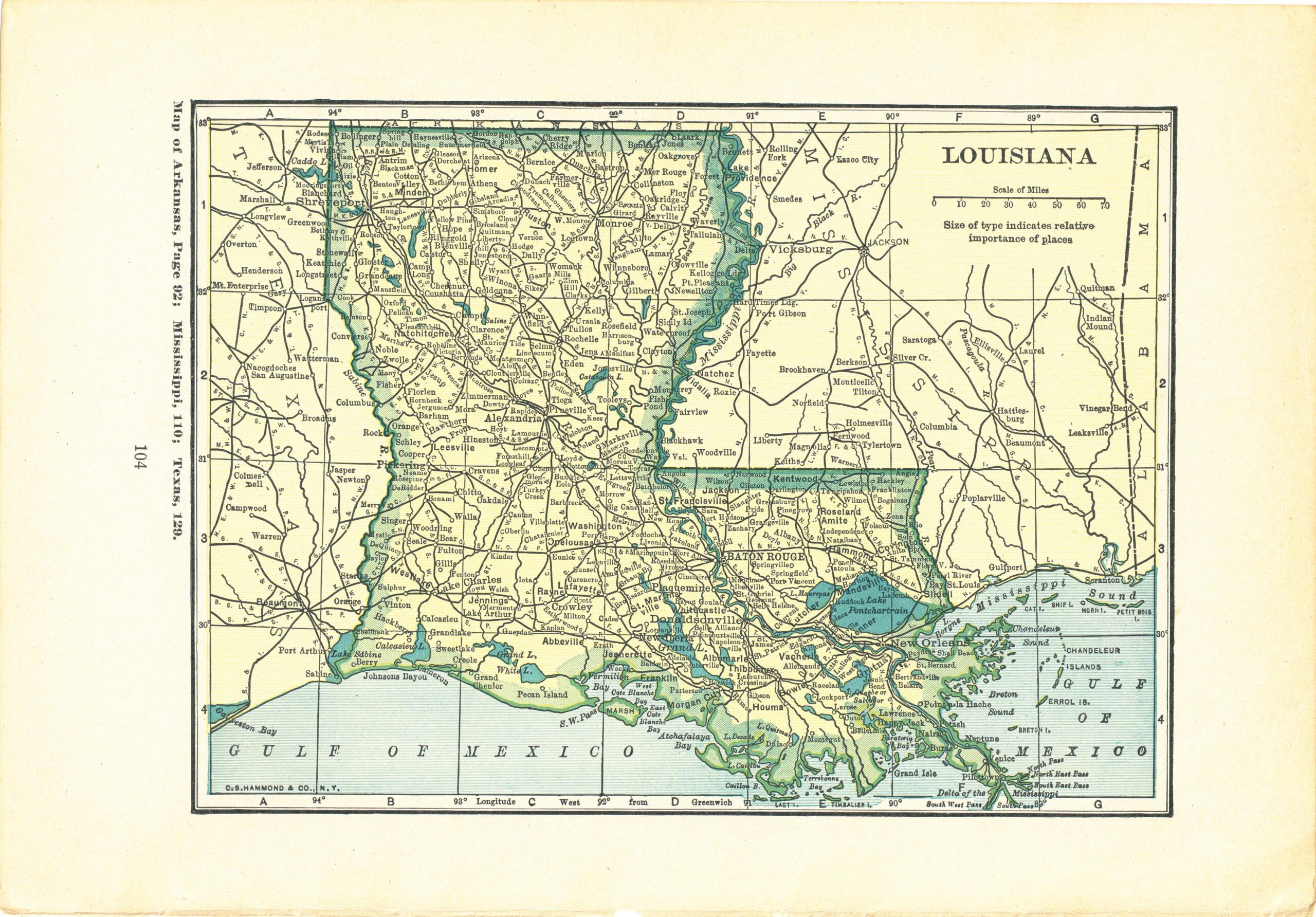 1924 Vintage Atlas Map Page – Kentucky map on one side and Louisiana map on  one side – Green Basics Inc